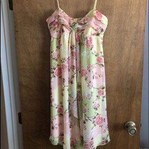 Spaghetti strap floral dress